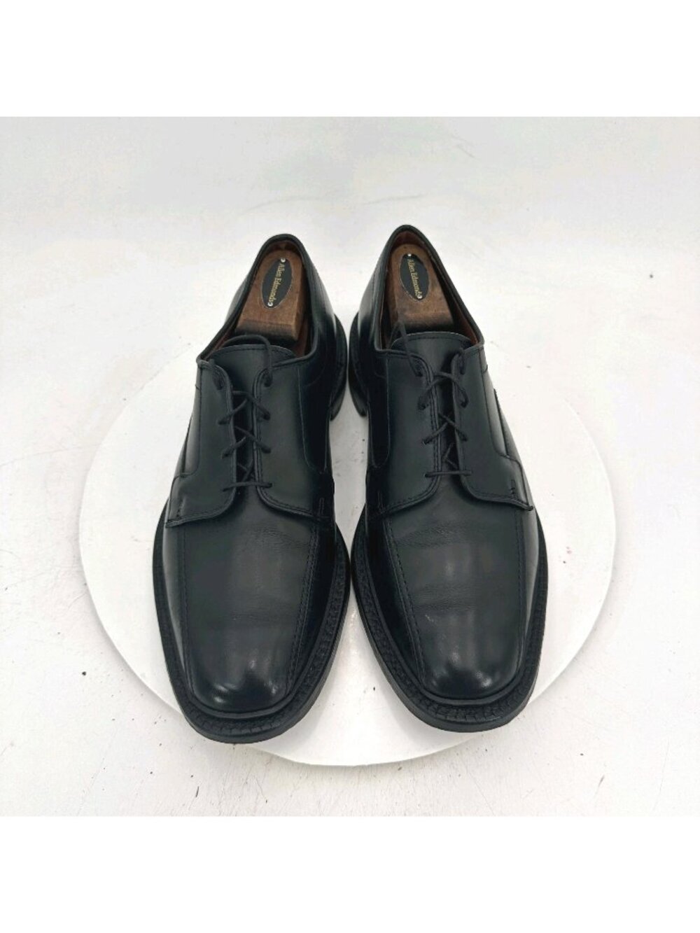 Allen Edmonds Hillcrest Men Size 8.5E Black Leather Bicycle Derby Dress Shoes